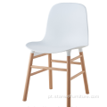 Cadeira de jantar de madeira de design moderno de design moderno